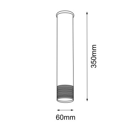 Amplex - Spotlampe 1xGU10/10W/230V hvid/guld