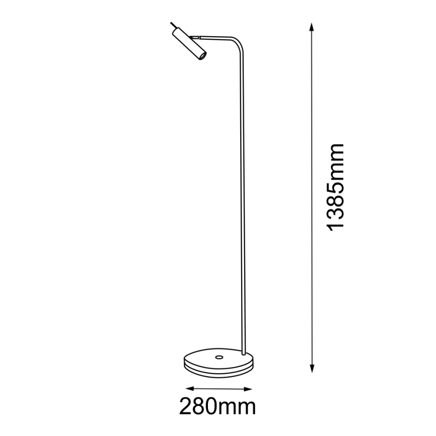 Amplex - Gulvlampe 1xGU10/15W/230V