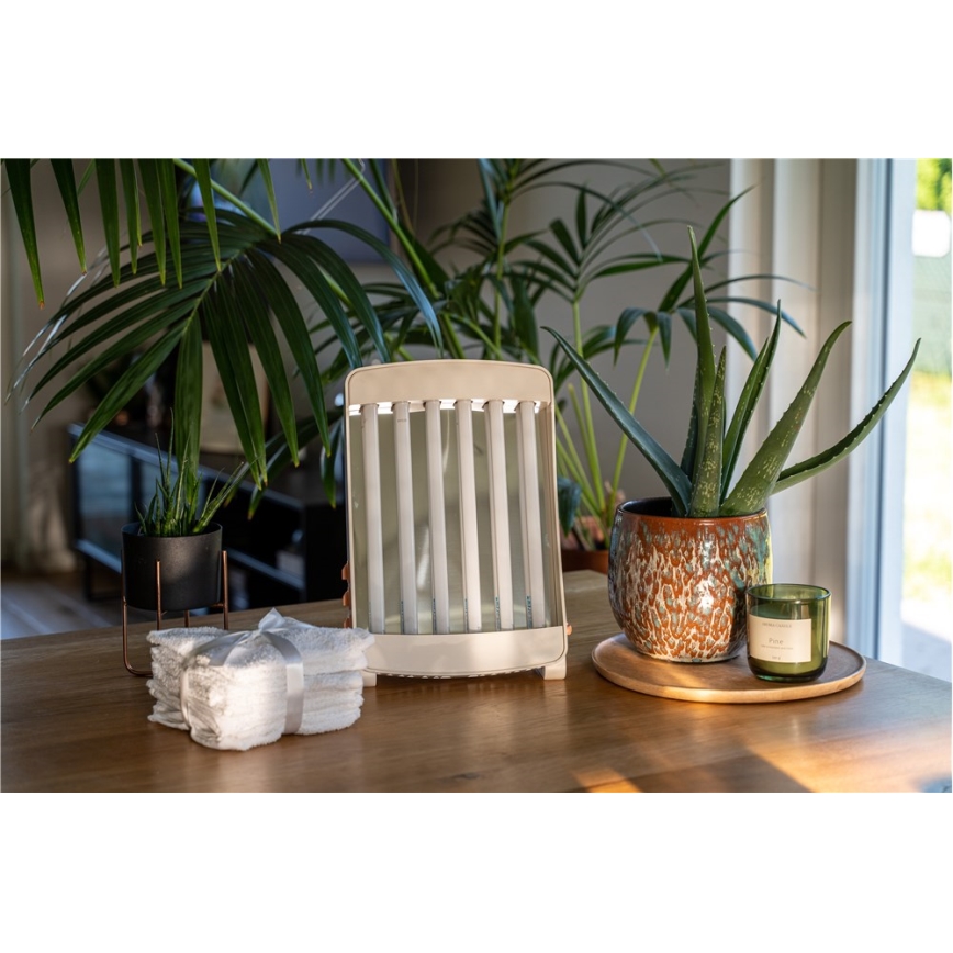 Ansigtssolarium til hjemmebrug med 6 farvede UV-rør Cosmedico 90W/230V