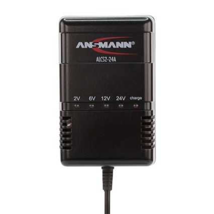 Ansmann 03723 ALCS 2-24A - Batterilader til blybatteri 2-24V/2,4-24 Ah