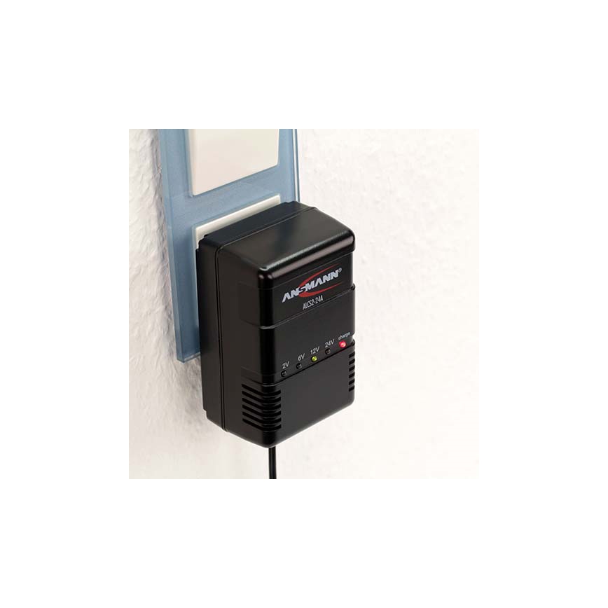 Ansmann 03723 ALCS 2-24A - Batterilader til blybatteri 2-24V/2,4-24 Ah