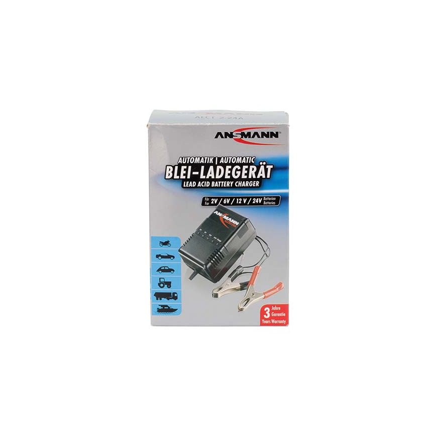 Ansmann 03723 ALCS 2-24A - Batterilader til blybatteri 2-24V/2,4-24 Ah