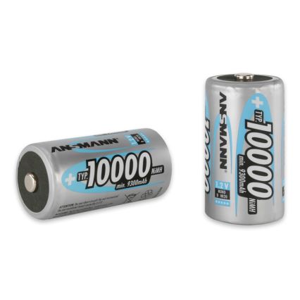 Ansmann 06549 Mono D -2 stk genopladelige batterier D NiMH/1,2V/1000mAh