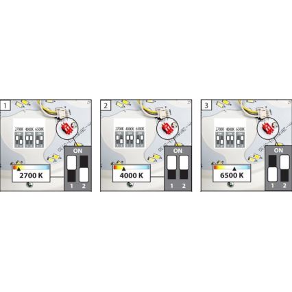 APLED - LED loftlampe med sensor til badeværelse LENS LED/16W/230V IP44 2700-6500K