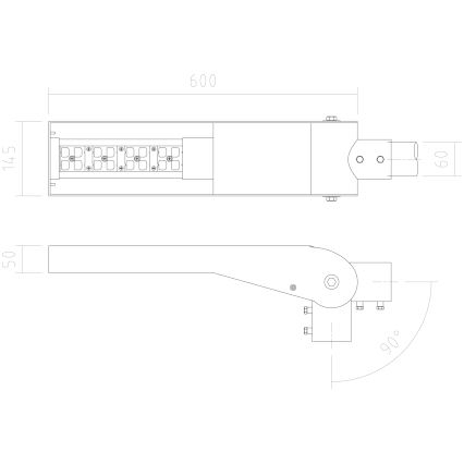 APLED - LED gadelampe FLEXIBO LED/19W/90-265V IP65