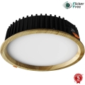 APLED - LED indbygningslampe RONDO WOODLINE LED/18W/230V 3000K diameter 26 cm fyrretræ massivt træ