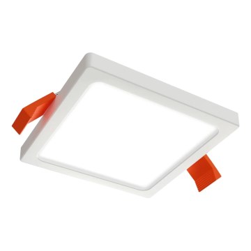 APLED - LED indbygningslampe SQUARE SLIM LED/8W/230V 9x9 cm hvid