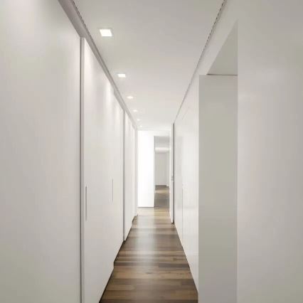 APLED - LED indbygningslampe SQUARE SLIM LED/8W/230V 9x9 cm hvid