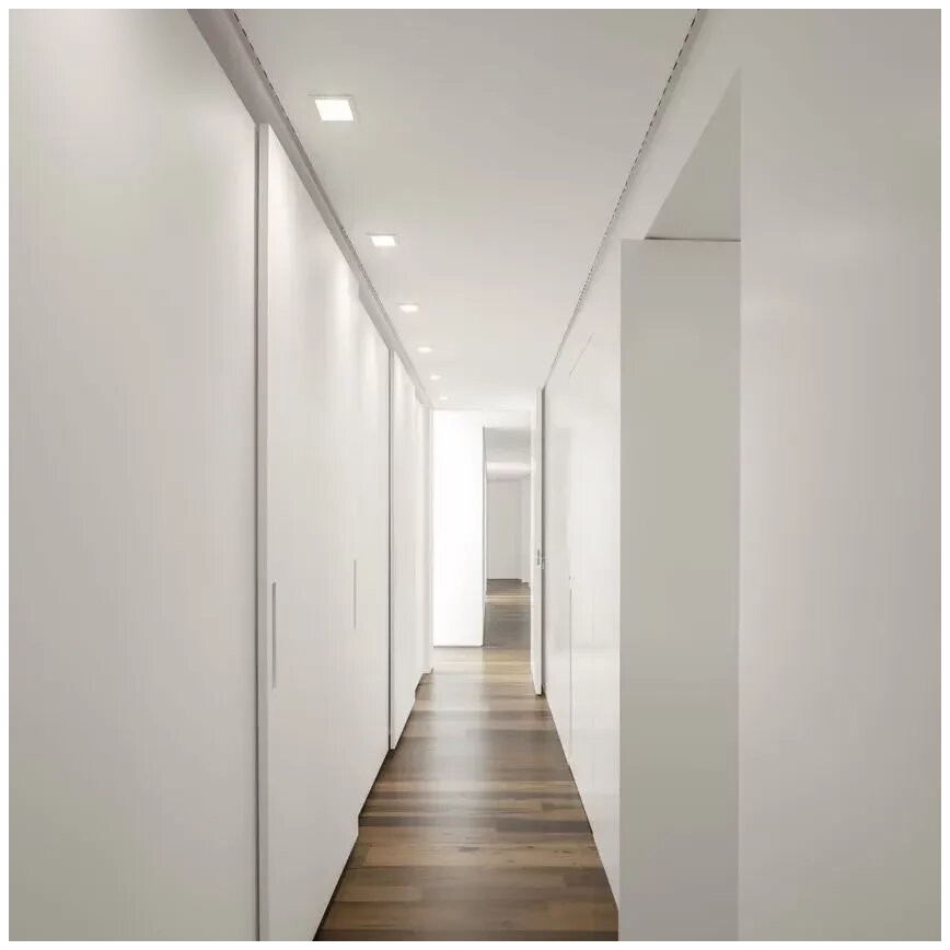 APLED - LED indbygningslampe SQUARE SLIM LED/8W/230V 9x9 cm hvid