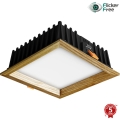 APLED - LED indbygningslampe SQUARE WOODLINE LED/12W/230V 4000K 17x17 cm aske massivt træ