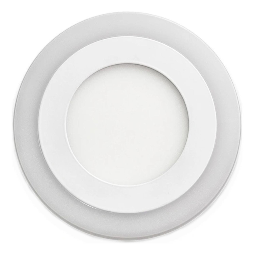 APLED - LED indbygningslampe til badeværelse RONDO DUO LED/4W + LED/12W/230V IP41 3000/4000K diameter 19,5 cm hvid