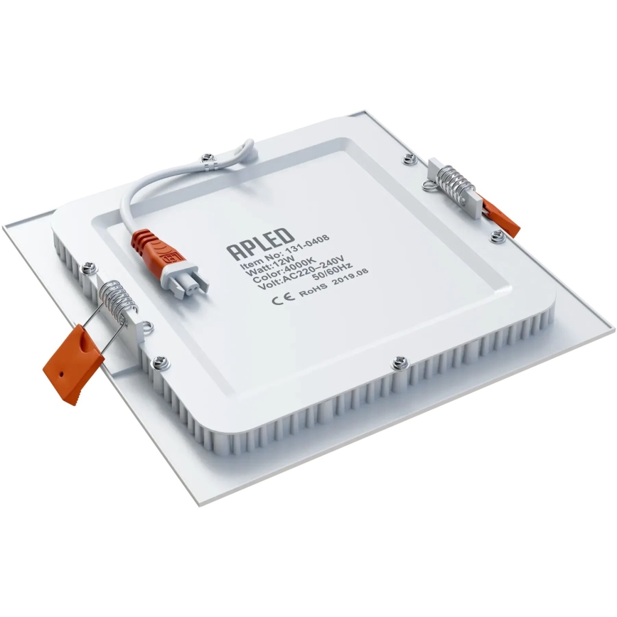 APLED - LED indbygningslampe til badeværelse SQUARE LED/12W/230V IP40 17x17 cm hvid