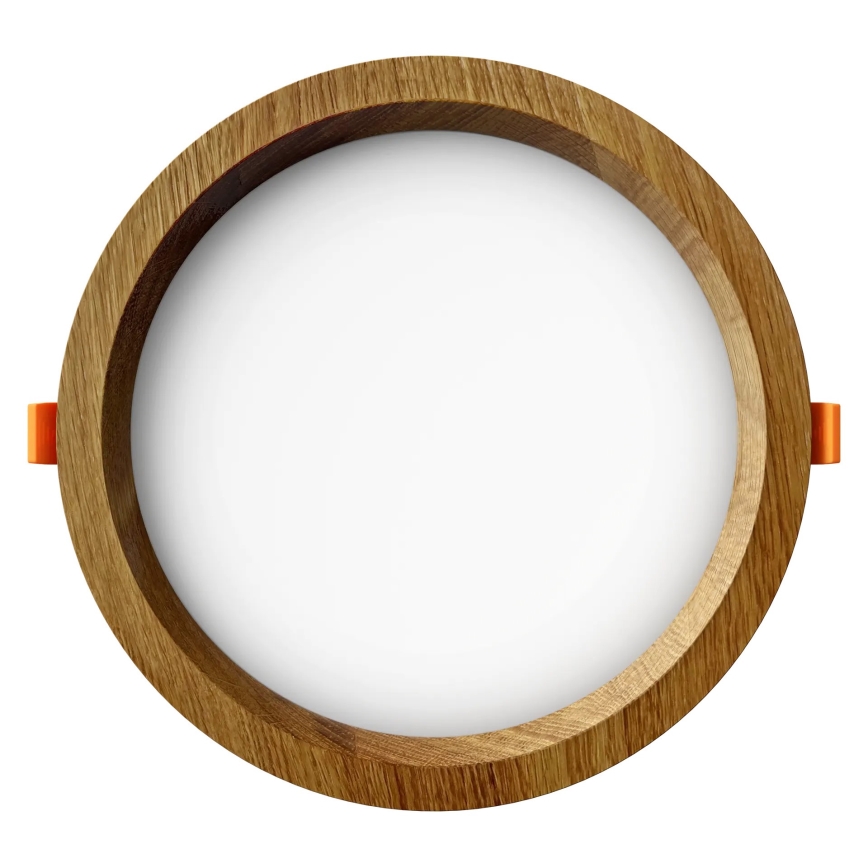 APLED - LED indbygningslampe RONDO WOODLINE LED/12W/230V 3000K diameter 20 cm eg massivt træ