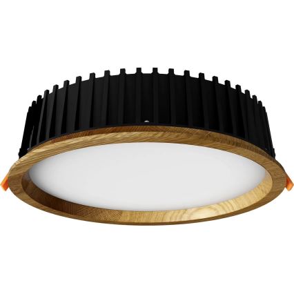 APLED - LED indbygningslampe RONDO WOODLINE LED/18W/230V 3000K diameter 26 cm eg massivt træ