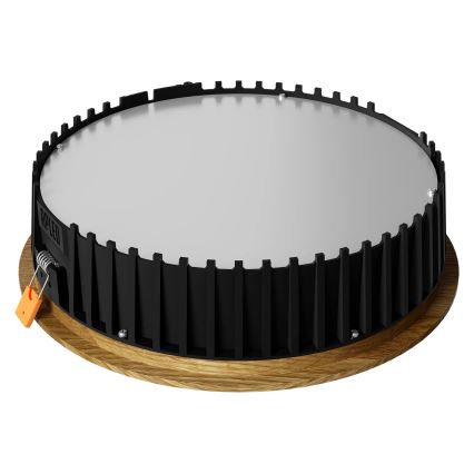 APLED - LED indbygningslampe RONDO WOODLINE LED/18W/230V 3000K diameter 26 cm eg massivt træ