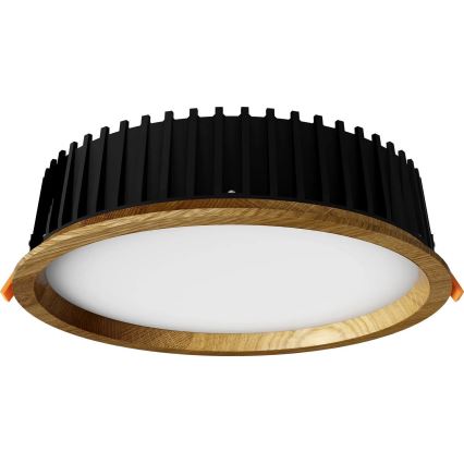 APLED - LED indbygningslampe RONDO WOODLINE LED/18W/230V 4000K diameter 26 cm eg massivt træ