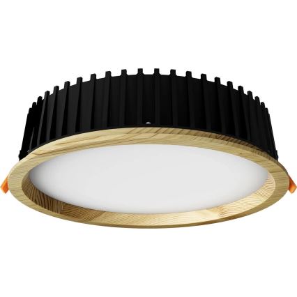 APLED - LED indbygningslampe RONDO WOODLINE LED/18W/230V 4000K diameter 26 cm fyrretræ massivt træ