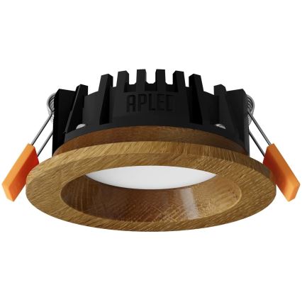 APLED - LED indbygningslampe RONDO WOODLINE LED/3W/230V 3000K diameter 9 cm eg massivt træ