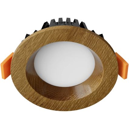 APLED - LED indbygningslampe RONDO WOODLINE LED/3W/230V 4000K diameter 9 cm eg massivt træ