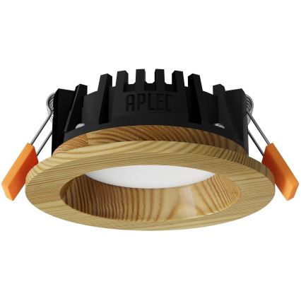 APLED - LED indbygningslampe RONDO WOODLINE LED/3W/230V 4000K diameter 9 cm fyrretræ massivt træ