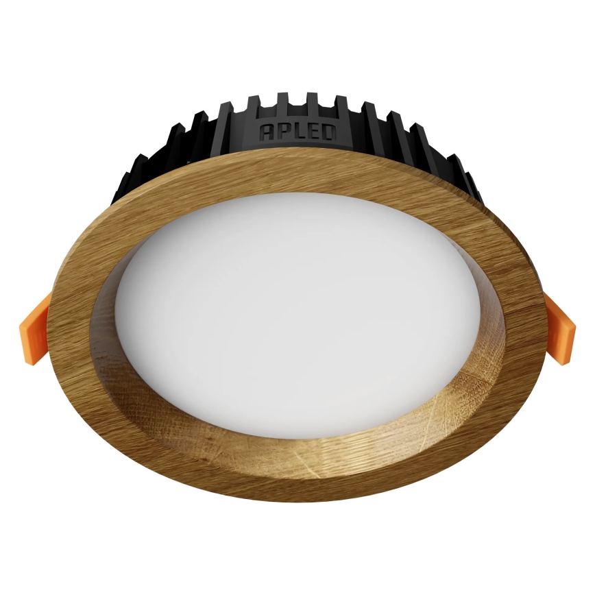 APLED - LED indbygningslampe RONDO WOODLINE LED/6W/230V 4000K diameter 15 cm eg massivt træ