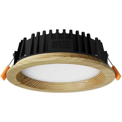 APLED - LED indbygningslampe RONDO WOODLINE LED/6W/230V 4000K diameter 15 cm fyrretræ massivt træ