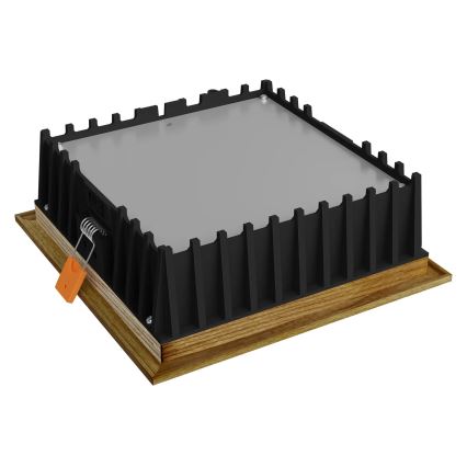 APLED - LED indbygningslampe SQUARE WOODLINE LED/12W/230V 3000K 17x17 cm aske massivt træ