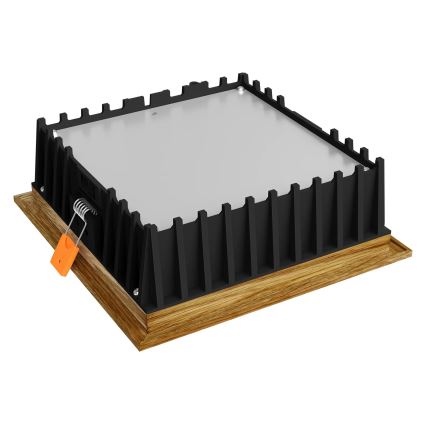 APLED - LED indbygningslampe SQUARE WOODLINE LED/12W/230V 3000K 17x17 cm eg massivt træ