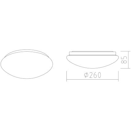 APLED - LED loftlampe LENS P TRICOLOR LED/12W/230V IP41 2700 - 6500K 825lm