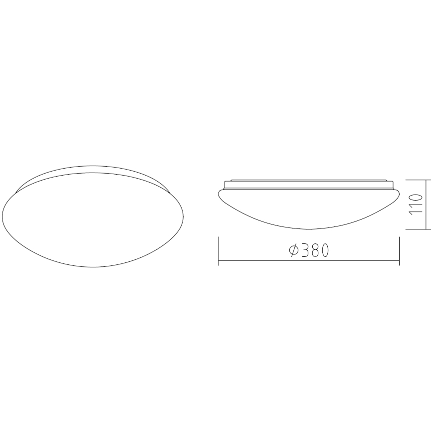 APLED - LED loftlampe LENS P TRICOLOR LED/24W/230V IP41 2700 - 6500K 1680lm