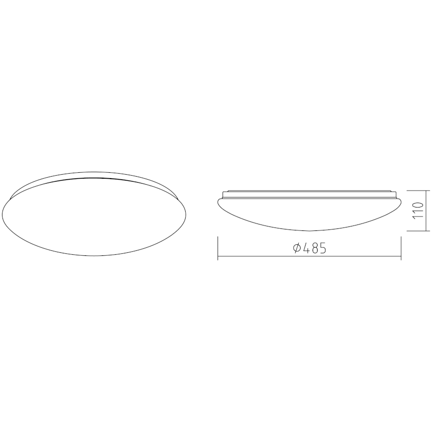 APLED - LED loftlampe LENS P TRICOLOR LED/36W/230V IP41 2700 - 6500K 2520lm