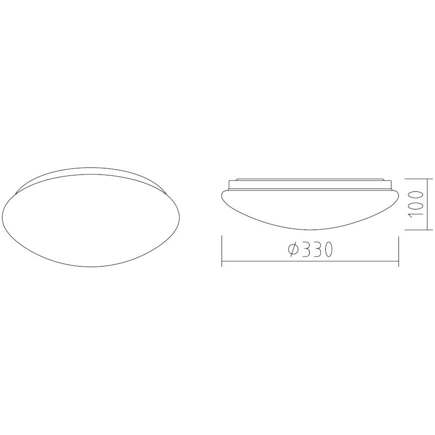 APLED - LED loftlampe med sensor LENS P TRICOLOR LED/18W/230V IP44 2700 - 6500K 1210lm
