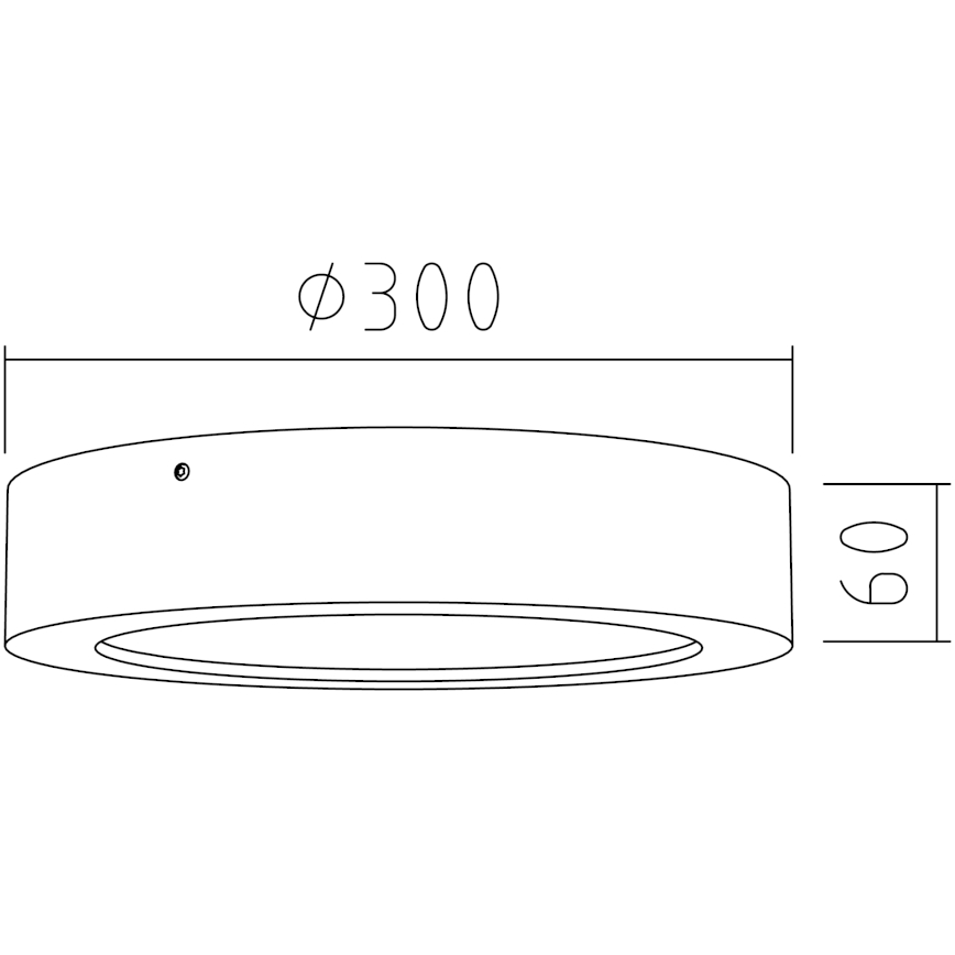APLED - LED loftlampe RONDO LED/24W/230V diam. 30 cm eg