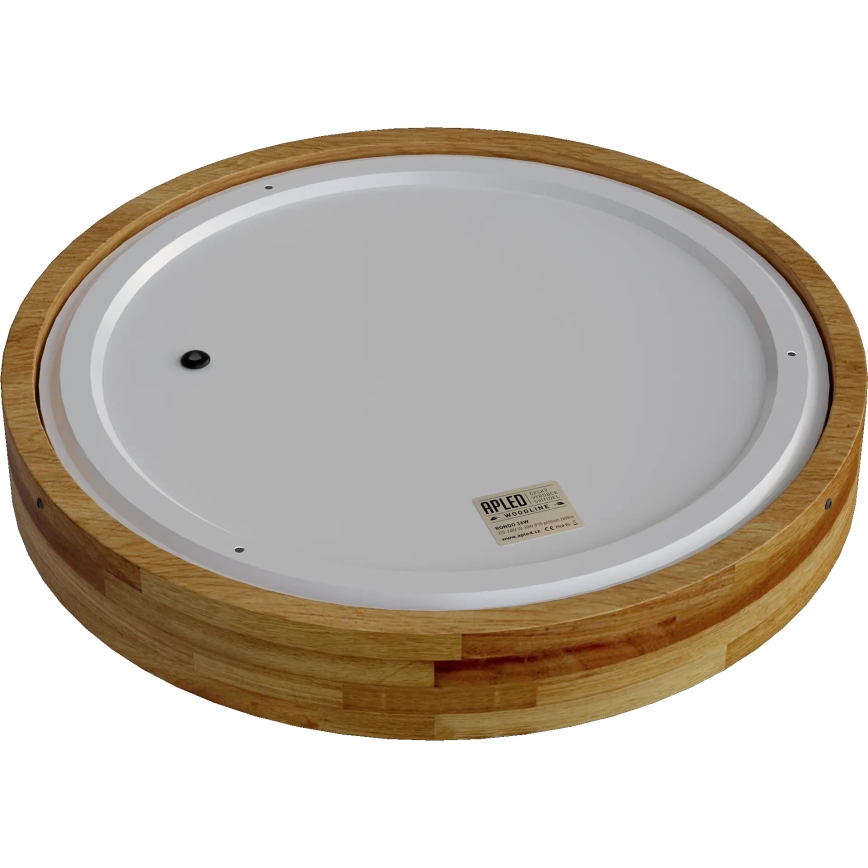 APLED - LED loftlampe RONDO LED/36W/230V diam. 40 cm egetræ