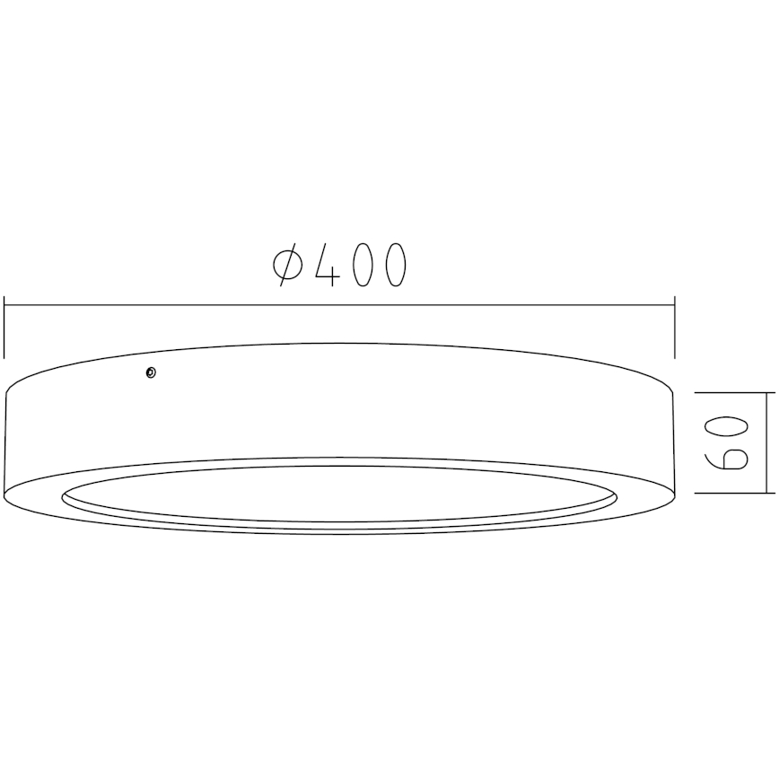 APLED - LED loftlampe RONDO LED/36W/230V diam. 40 cm egetræ