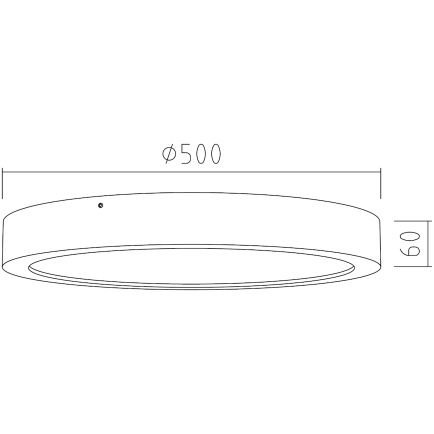 APLED - LED loftlampe RONDO LED/48W/230V diam. 50 cm eg