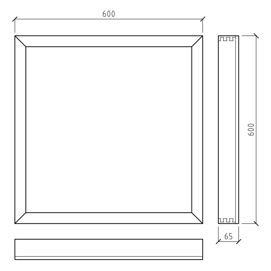 APLED - LED panel overflademonteret QUADRA LED/40W/230V eg