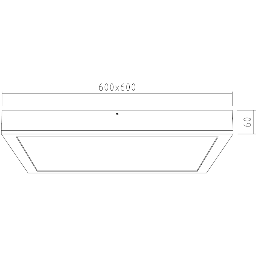 APLED - LED panel overflademonteret QUADRA LED/42W/230V eg