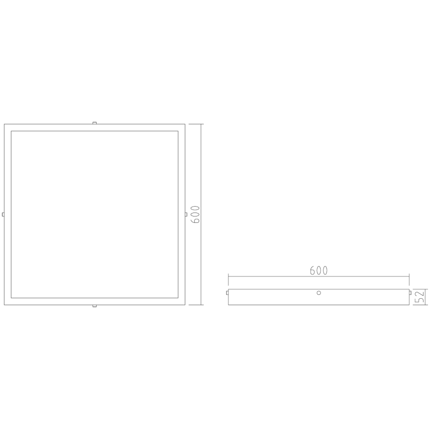 APLED - LED panel QUADRA LED/40W/230V 4000K 60x60 cm IP41