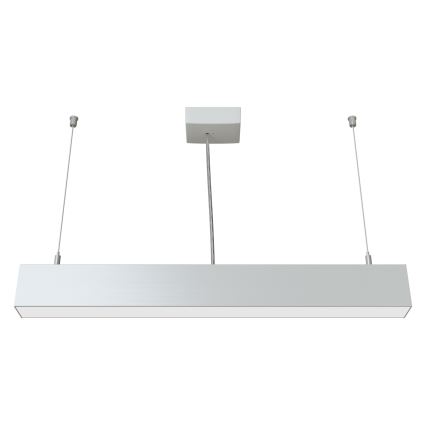 APLED - LED pendel LOOK LED/23W/230V 4000K 60 cm sølvfarvet