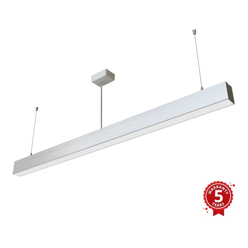 APLED - LED pendel LOOK LED/46W/230V 4000K 120 cm sølvfarvet