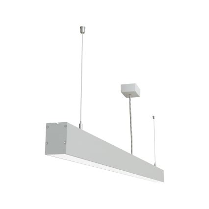 APLED - LED pendel LOOK LED/58W/230V 4000K 150 cm sølvfarvet