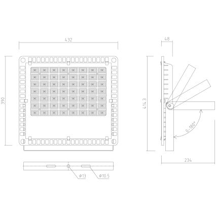 APLED - Udendørs LED projektør PRO LED/200W/230V IP66 20000lm 6000K