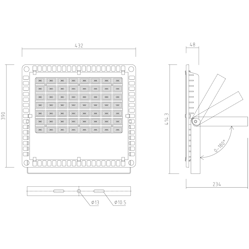 APLED - Udendørs LED projektør PRO LED/200W/230V IP66 20000lm 6000K