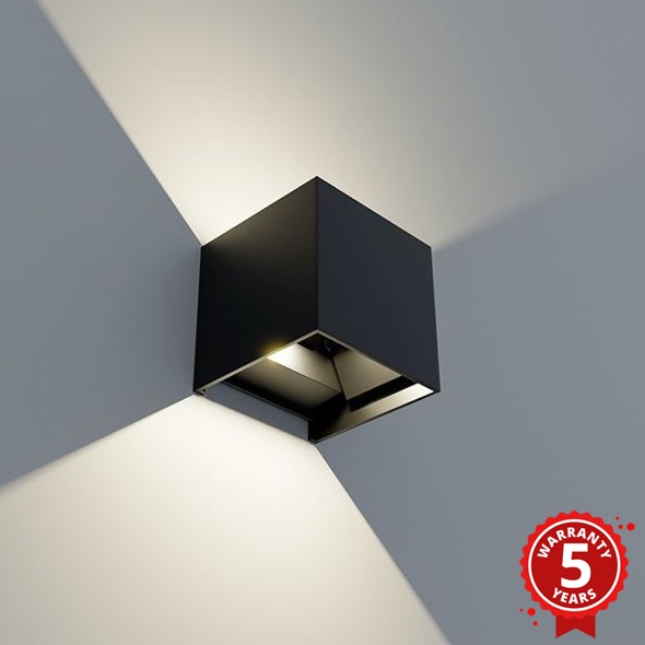 APLED - Udendørs LED væglampe CUBE 2xLED/3W/230V IP65