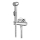 Aqualine - Bidethane med shower skinnende krom