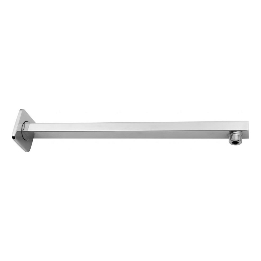 Aqualine - Brusearm kantet 40,4 cm skinnende krom