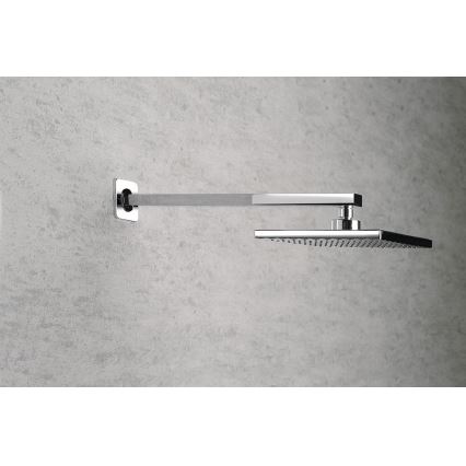 Aqualine - Brusearm kantet 40,4 cm skinnende krom