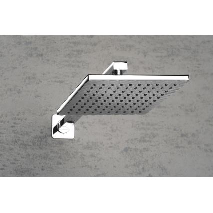 Aqualine - Brusearm kantet 40,4 cm skinnende krom