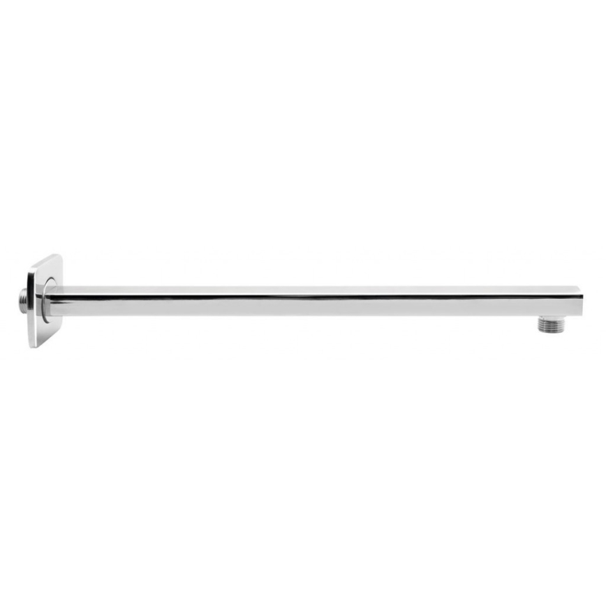 Aqualine - Brusearm kantet 40,4 cm skinnende krom